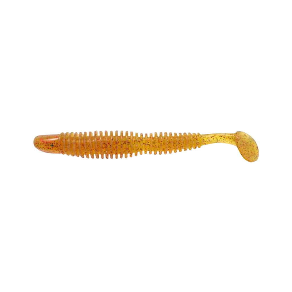 Силікон рибальський Reins Bubbling Shad 4" 566 Motor Oil Red Flake (8 шт/уп.) (1552.04.04) - зображення 1