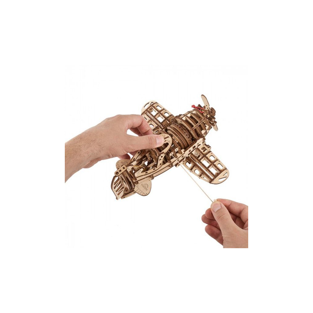 Конструктор Ugears Літак Скажений Шершень (6337396) - изображение 5