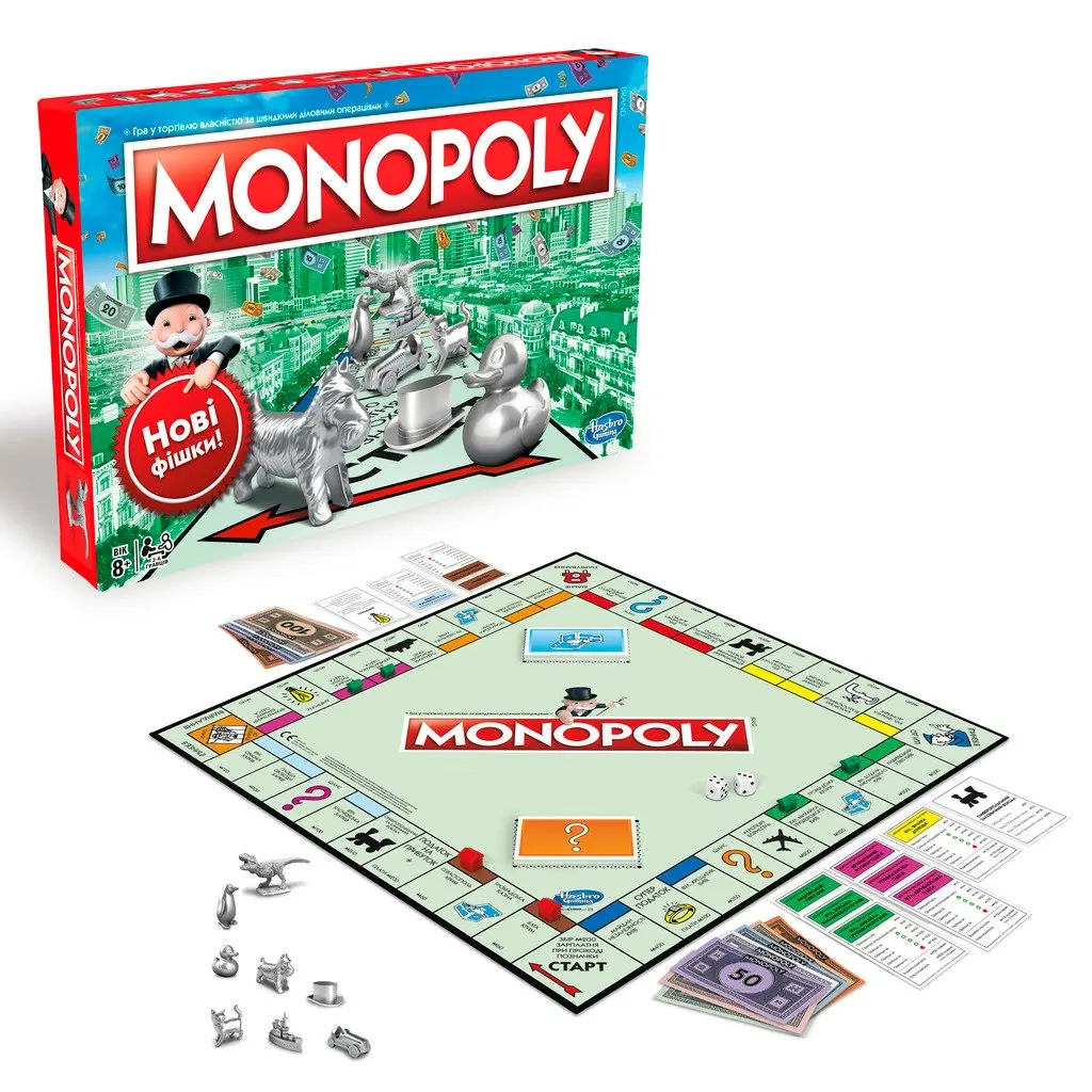 Настільна гра Hasbro Класична Монополія українська версія (C1009) - зображення 4