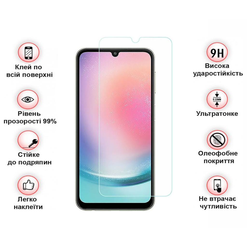 Скло захисне BeCover Samsung Galaxy A14 4G SM-A145/A14 5G SM-A146 3D Crystal Clear Glass (709260) - зображення 4