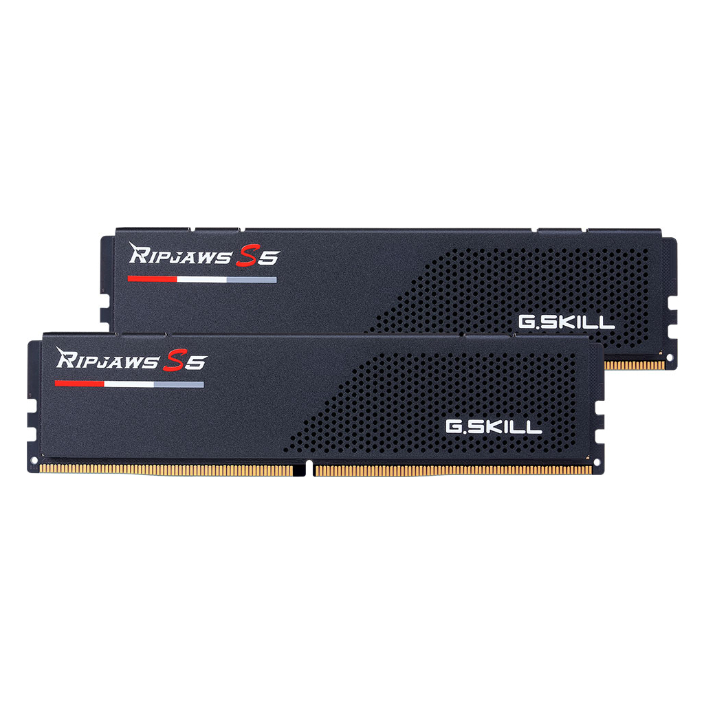 Модуль пам'яті для комп'ютера DDR5 32GB (2x16GB) 6400 MHz Ripjaws S5 Black G.Skill (F5-6400J3239G16GX2-RS5K) - зображення 1