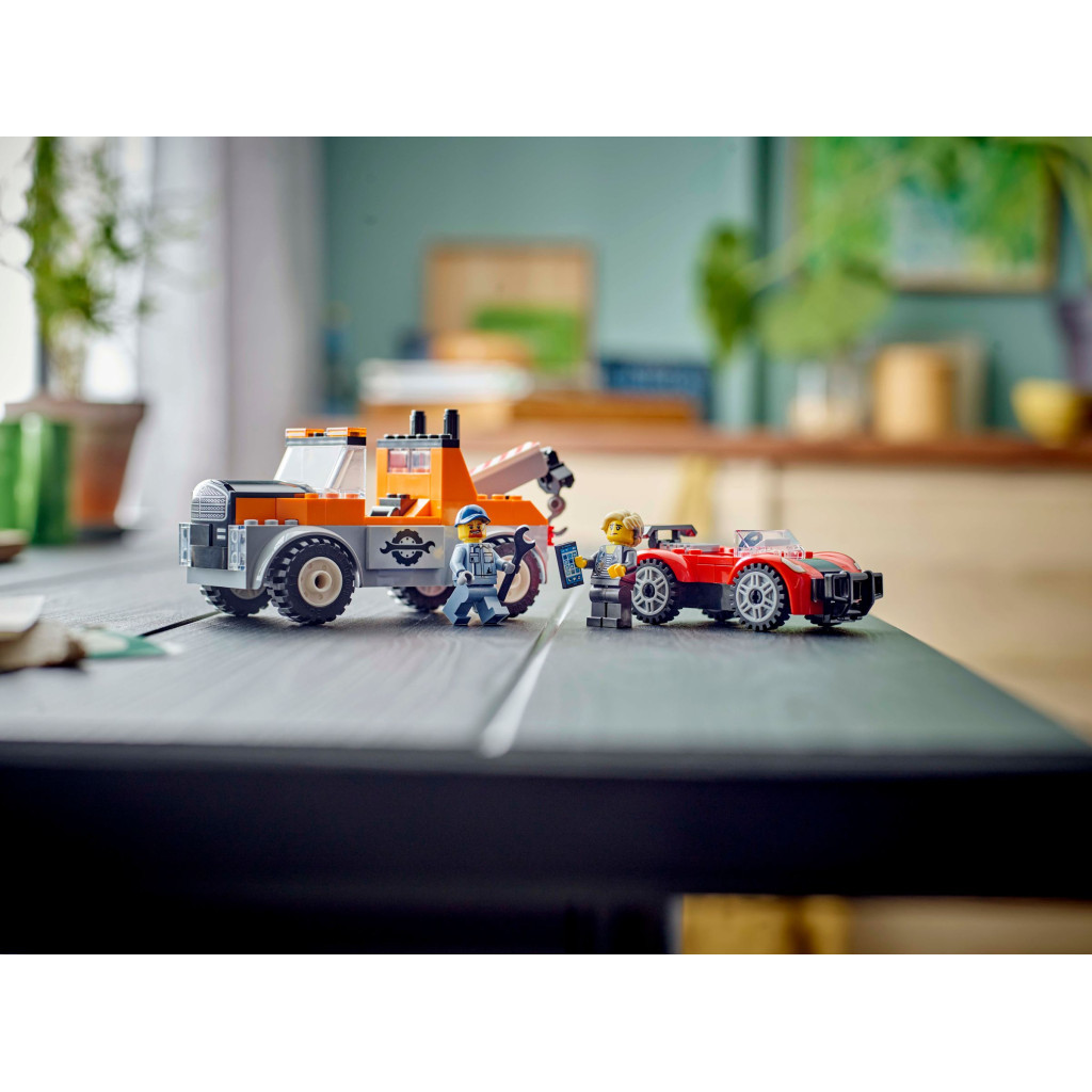 Конструктор LEGO City Евакуатор і ремонт спортивних авто (60435) - зображення 11