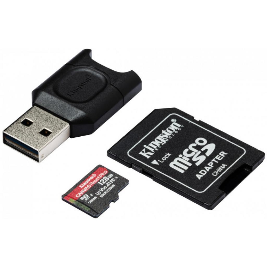 Карта пам'яті Kingston 128GB microSDXC class 10 Canvas React+ (MLPMR2/128GB) - зображення 2