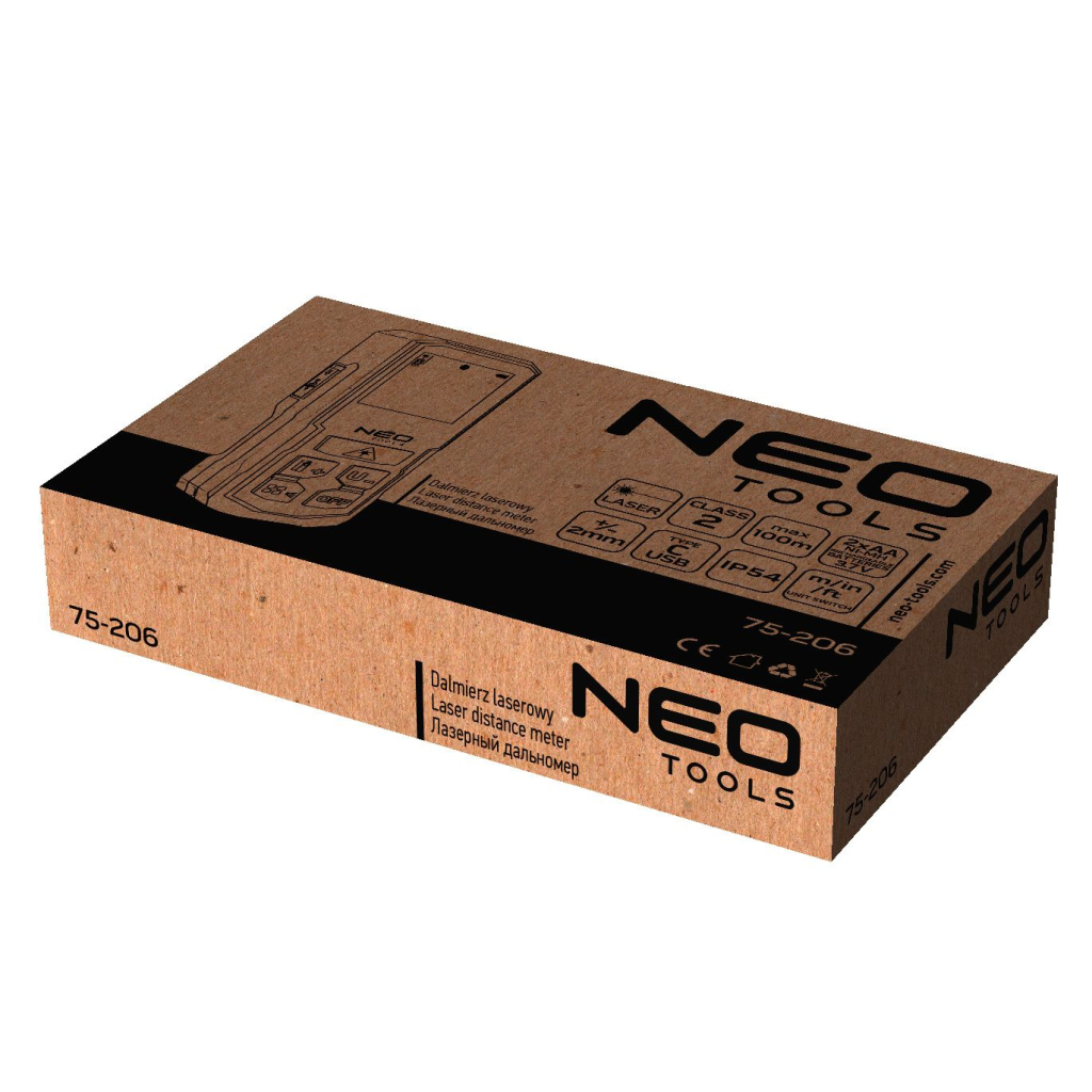 Далекомір Neo Tools 0.05100м, 2мм, 0.96кг (75-206) - изображение 11