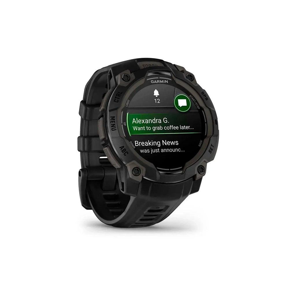 Смарт-годинник Garmin Instinct 3, 45mm, AMOLED, Black Bezel with Black Band, GPS смарт-годинник (010-02936-00) - зображення 3