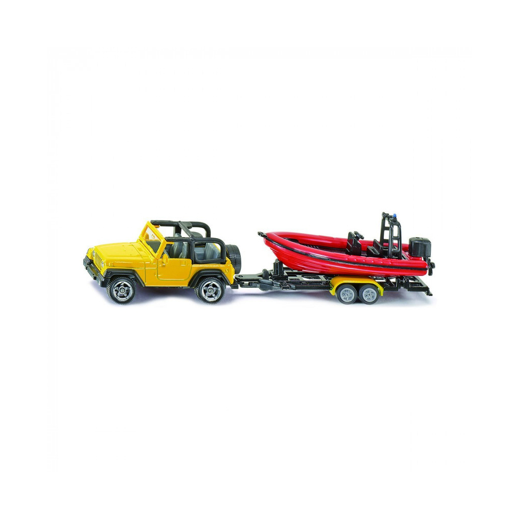 Машина Siku Jeep Wrangler з човном (6322987) - зображення 1