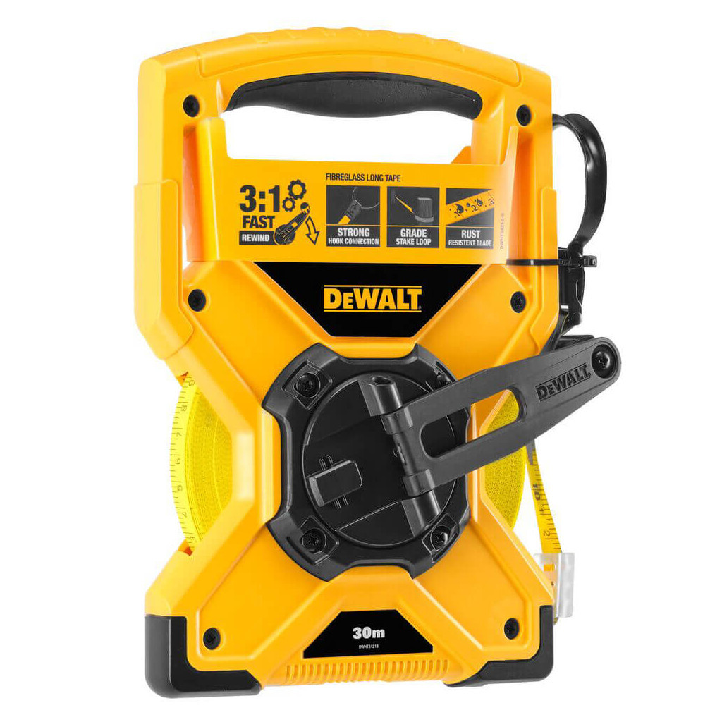 Рулетка DeWALT FIBREGLASS, 30мx19мм, скловолокно, 2-й клас точності (DWHT34218-0) - зображення 3