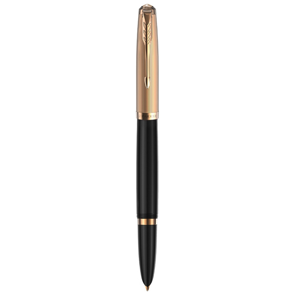 Ручка пір'яна Parker PARKER 51 Premium Black GT  FP18 F (57 011) - зображення 1