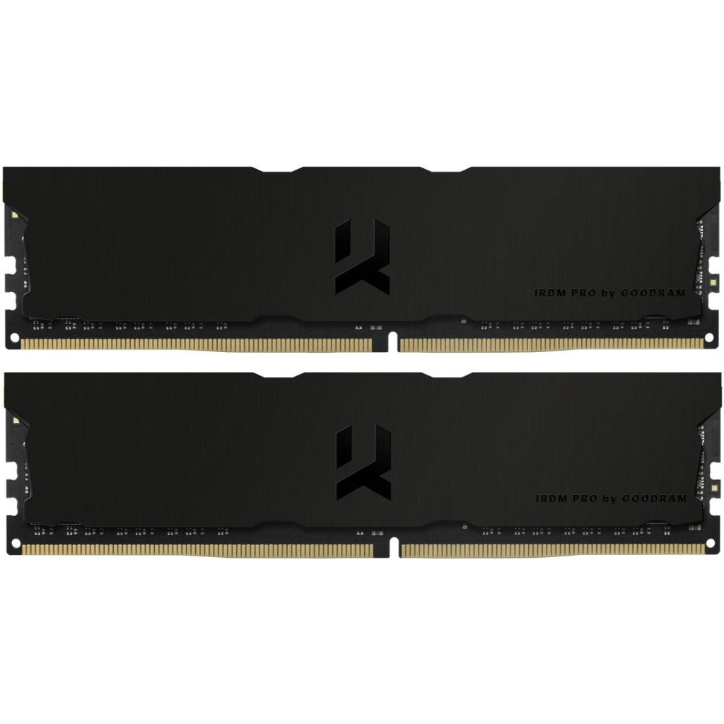 Модуль пам'яті для комп'ютера DDR4 32GB (2x16GB) 3600 MHz IRDM Pro Deep Black Goodram (IRP-K3600D4V64L18S/32GDC) - зображення 1