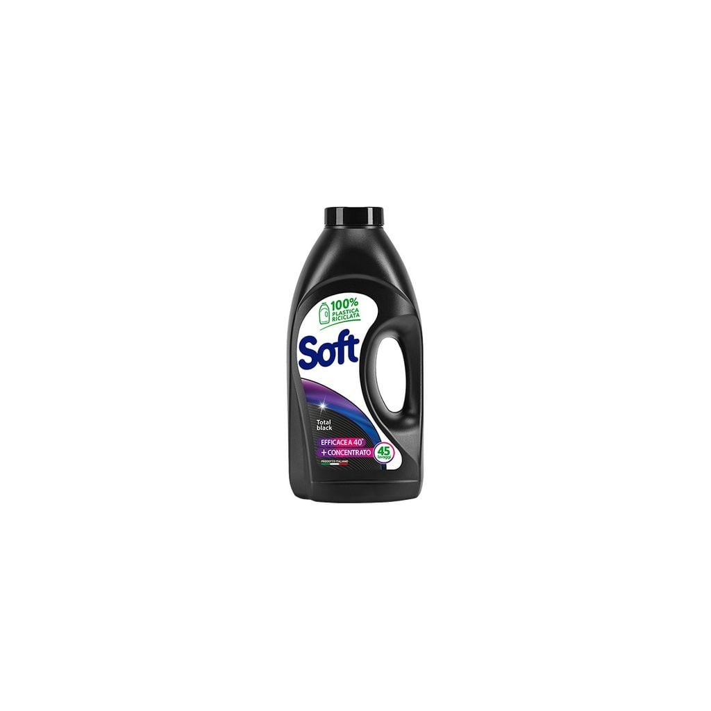 Гель для прання Soft Total Black На основі натурального мила Для чорних та темних речей 2.25 л (8003640020270) - зображення 1