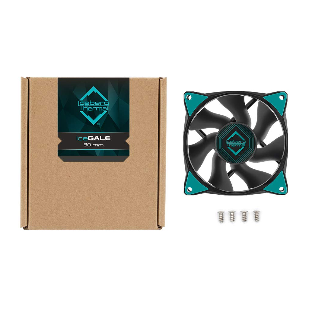 Кулер до корпусу Iceberg Group IceGALE 80mm Black (ICEGALE08-C0A) - зображення 6