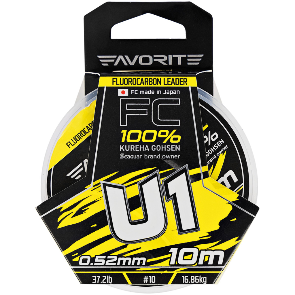 Флюорокарбон Favorite U1 FC 10m 10/0.52mm 37.2lb/16.86kg (1693.11.88) - зображення 2