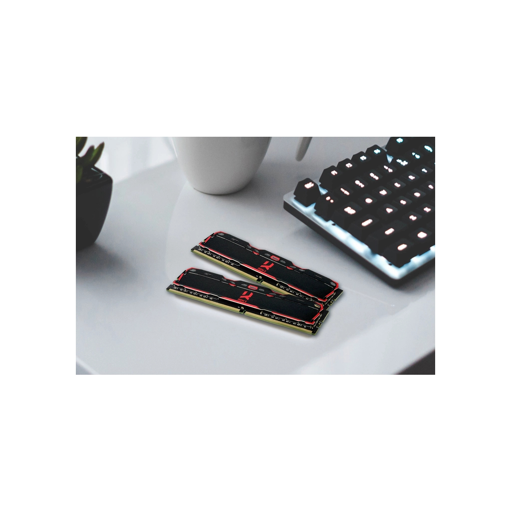 Модуль пам'яті для комп'ютера DDR4 32GB (2x16GB) 3200 MHz IRDM Black Goodram (IR-X3200D464L16A/32GDC) - зображення 3