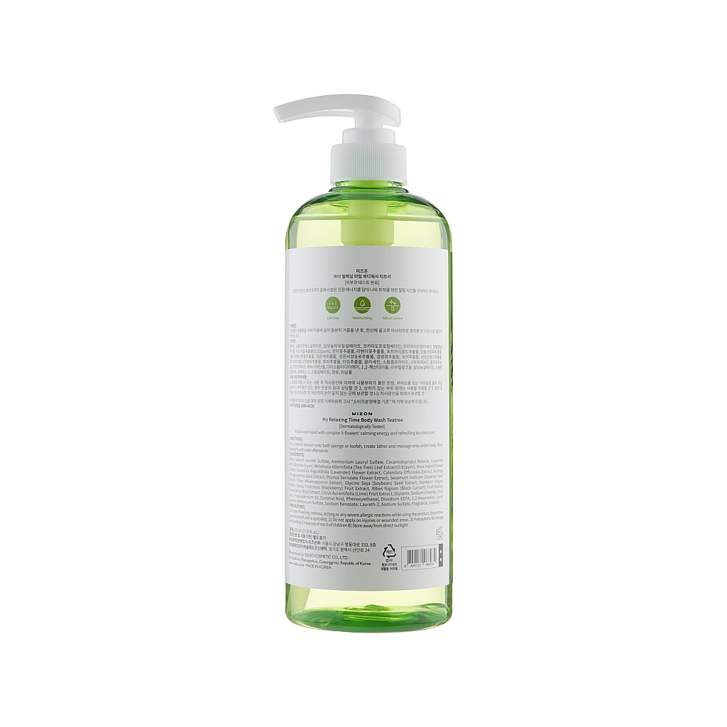 Гель для душу Mizon My Relaxing Time TeaTree 800 мл (8809132968934) - изображение 2
