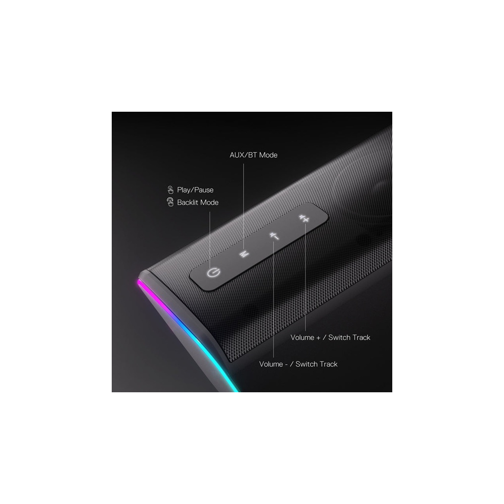 Акустична система Redragon Connie GS814 RGB Bluetooth Black (71987) - изображение 10