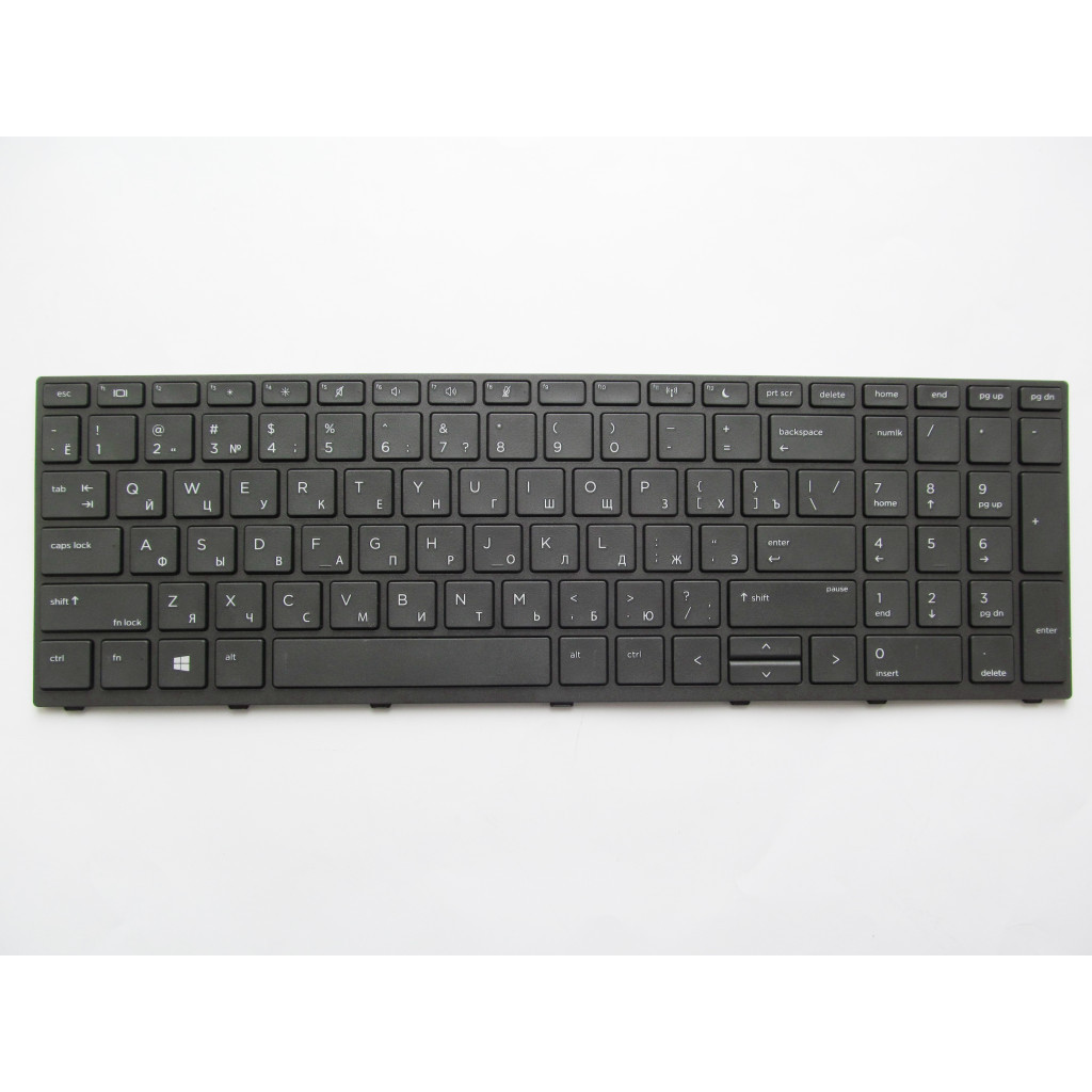 Клавіатура ноутбука HP ProBook 450 G5, 455 G5, 470 G5 черная с черной рамкой с подс (A46159) - зображення 1