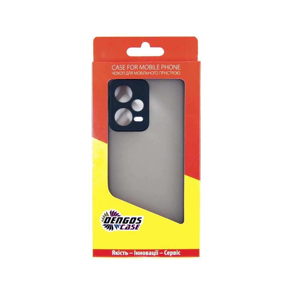 Чохол до мобільного телефона Dengos Matte Xiaomi Redmi Note 12 Pro 5g (black) (DG-TPU-MATT-128) - зображення 4
