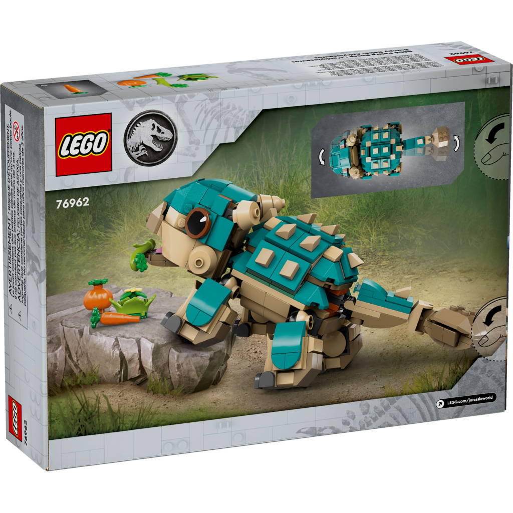 Конструктор LEGO Jurassic World Малюк Бампі: Анкілозавр (76962) - зображення 6