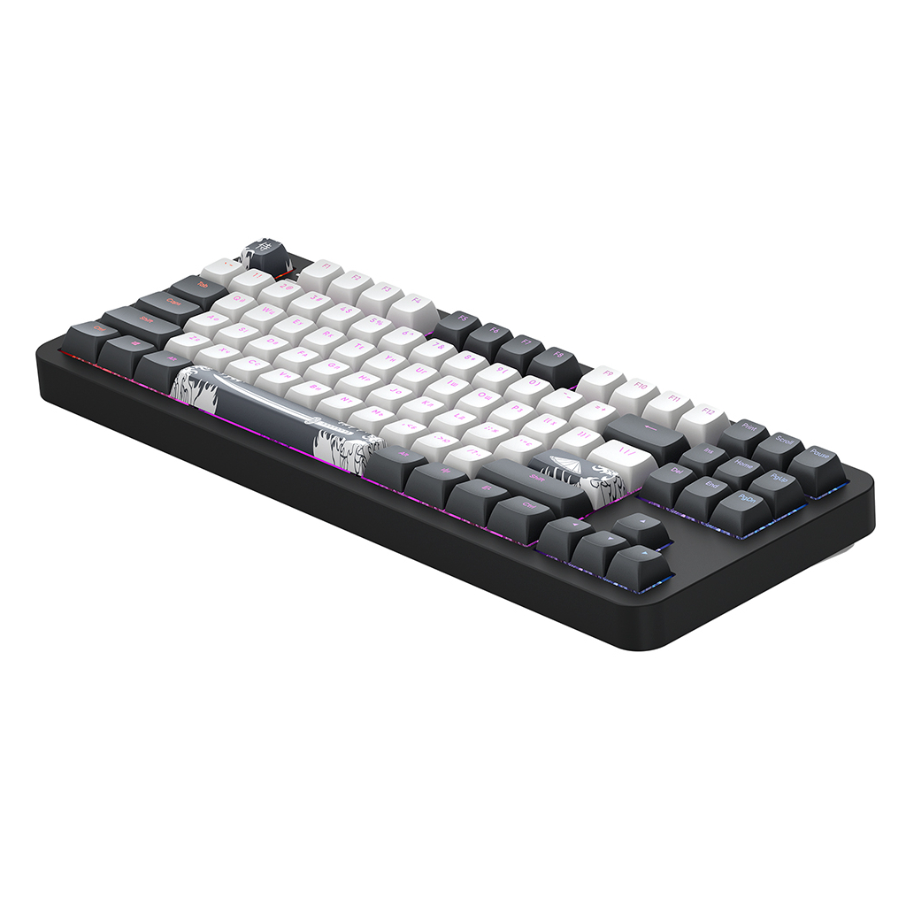 Клавіатура Dark Project ALU87 Bushido ABS RGB Mech G3MS Moonstone Black/White (DPKB_BUSHIDO_87_ANSI_UA) - зображення 5