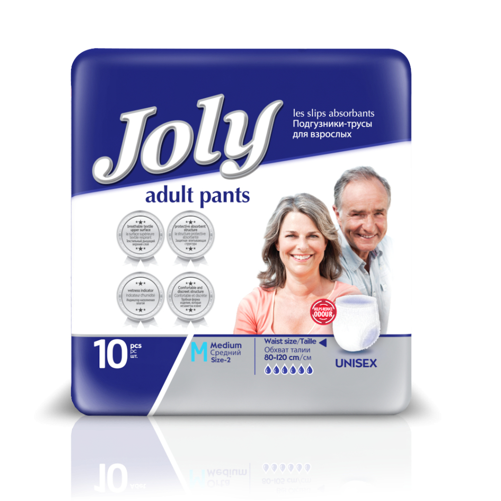 Підгузки для дорослих Joly Трусики 2 Medium 10 шт (8690536804153) - изображение 1