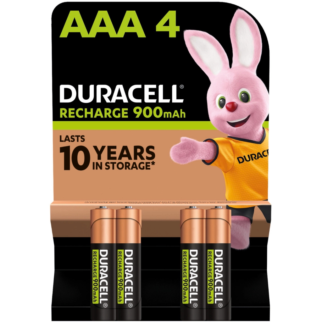 Акумулятор Duracell AAA HR03 900mAh * 4 (5005015) - зображення 1