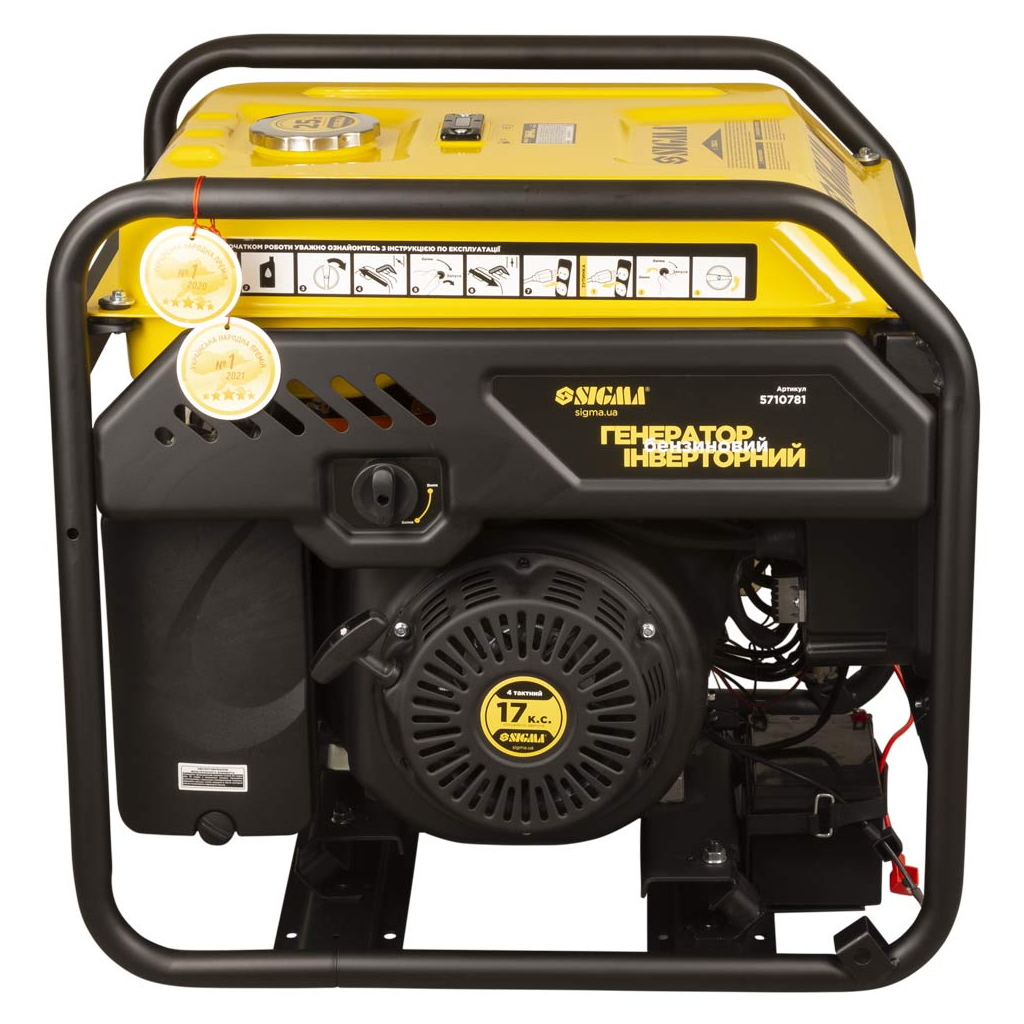 Генератор Sigma інверторний, 7.5/8.0kW, 25л, з виведенням під АВР (5710781) - зображення 7