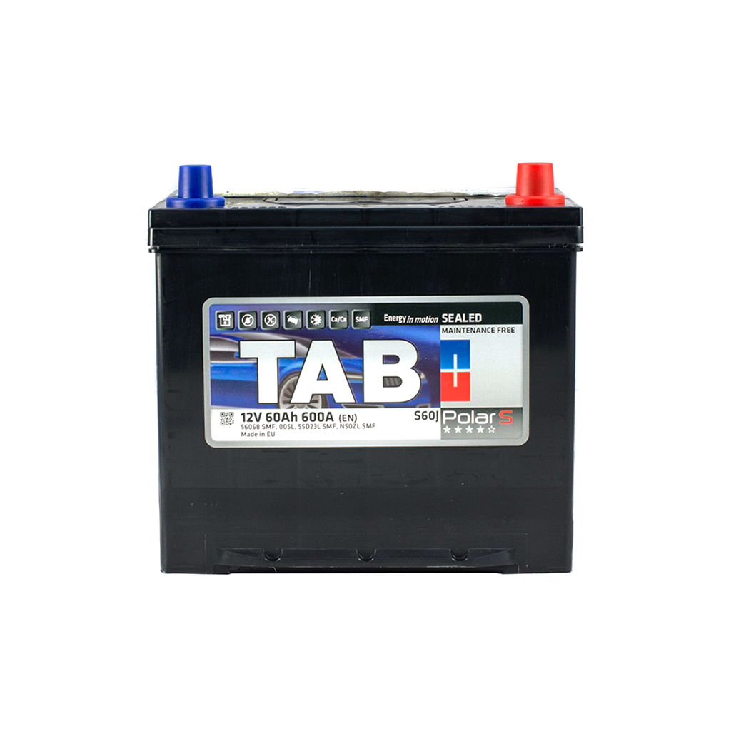Акумулятор автомобільний TAB 60 Ah/12V Polar S Euro Japan (246 860) - зображення 1