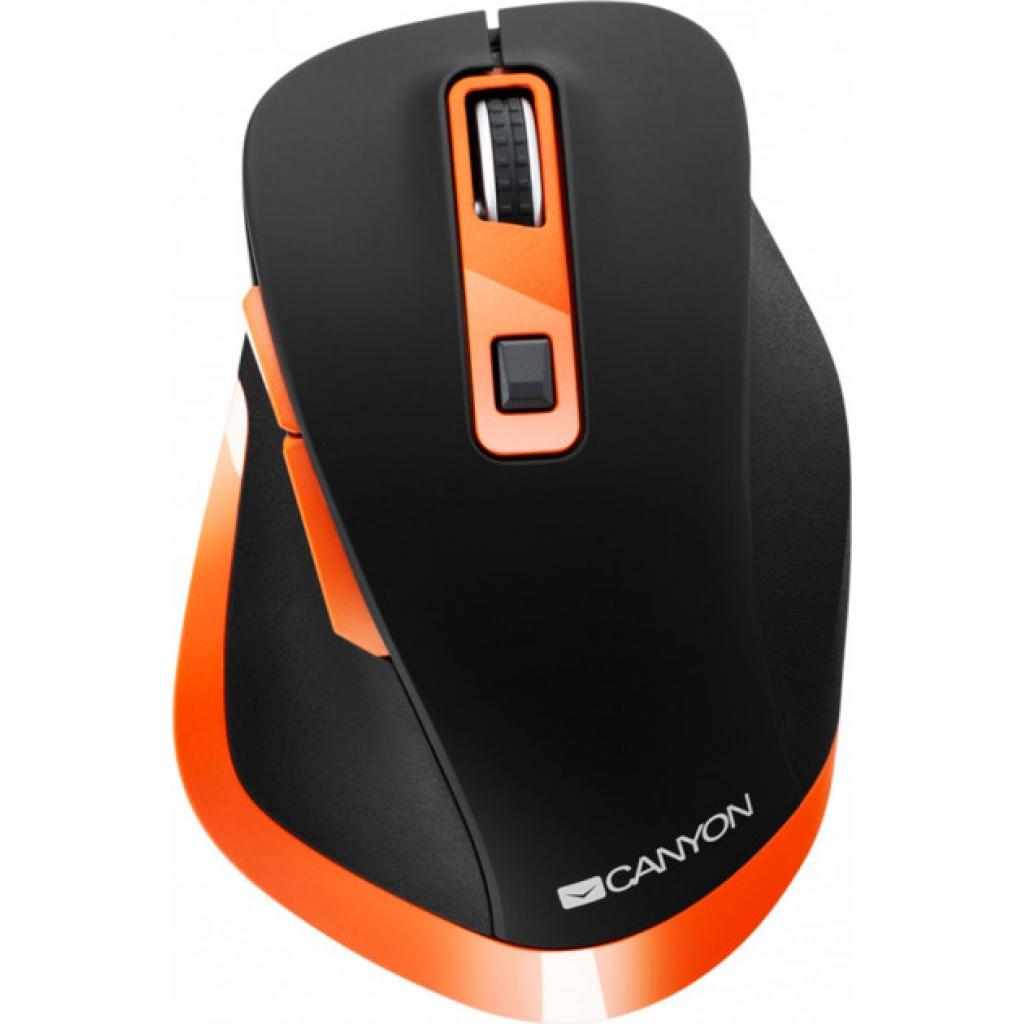 Мишка Canyon CNS-CMSW14BO Wireless Black-Orange - зображення 2