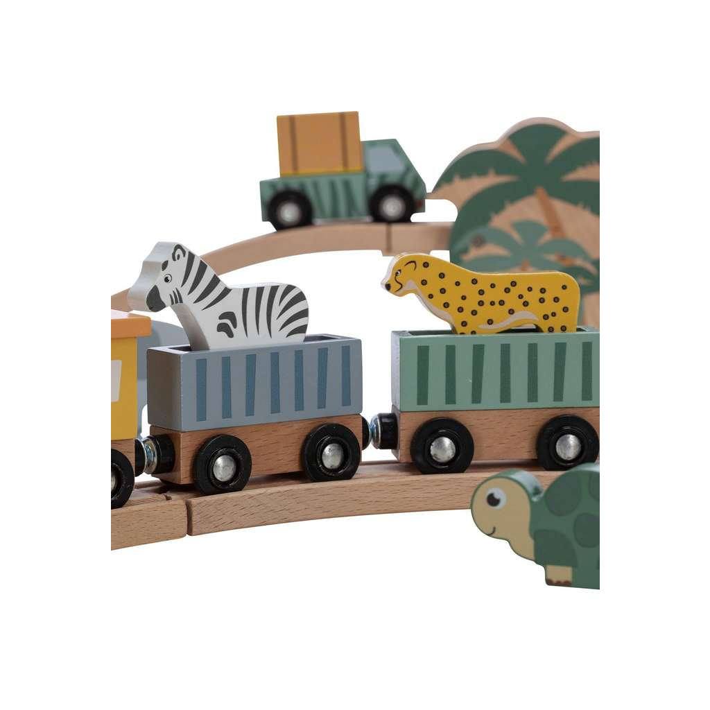 Залізниця FreeON дерев`яна з вагонами (80630) - зображення 6