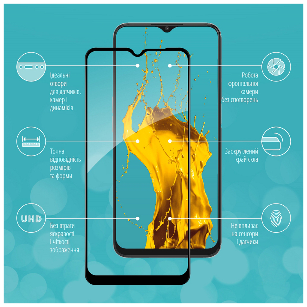 Скло захисне Piko Full Glue Oppo A16 (1283126522062) - зображення 3