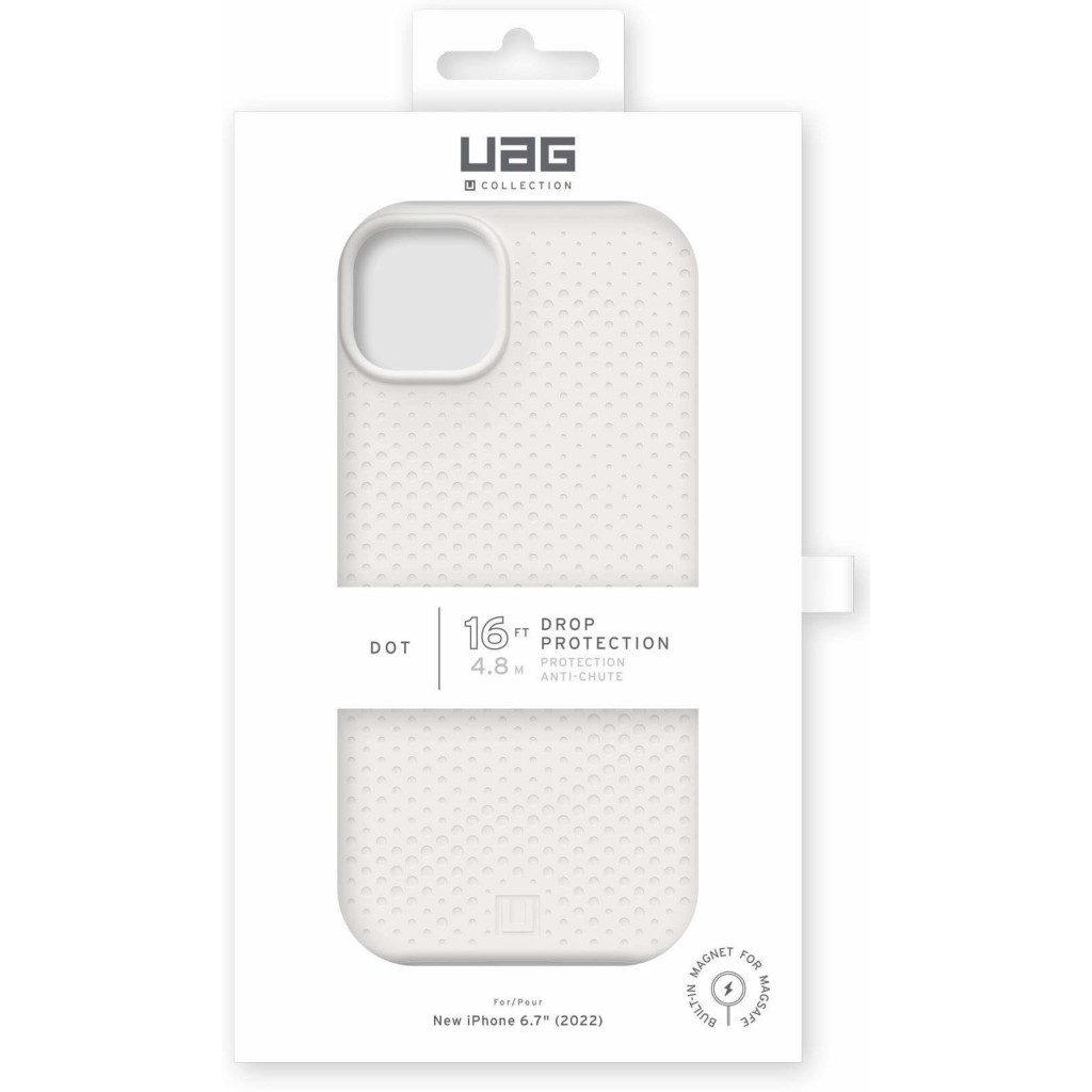 Чохол до мобільного телефона UAG [U] Apple iPhone 14 Plus Dot Magsafe, Marshmallow (114081313535) - зображення 12