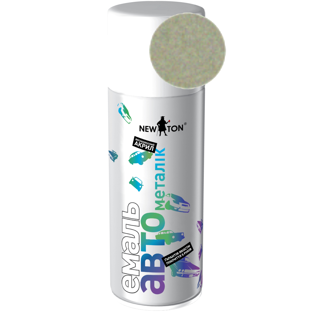 Аерозольна фарба для автомобіля New Ton 690 мет.снігова королева,аер.400 мл (000000564) - зображення 1