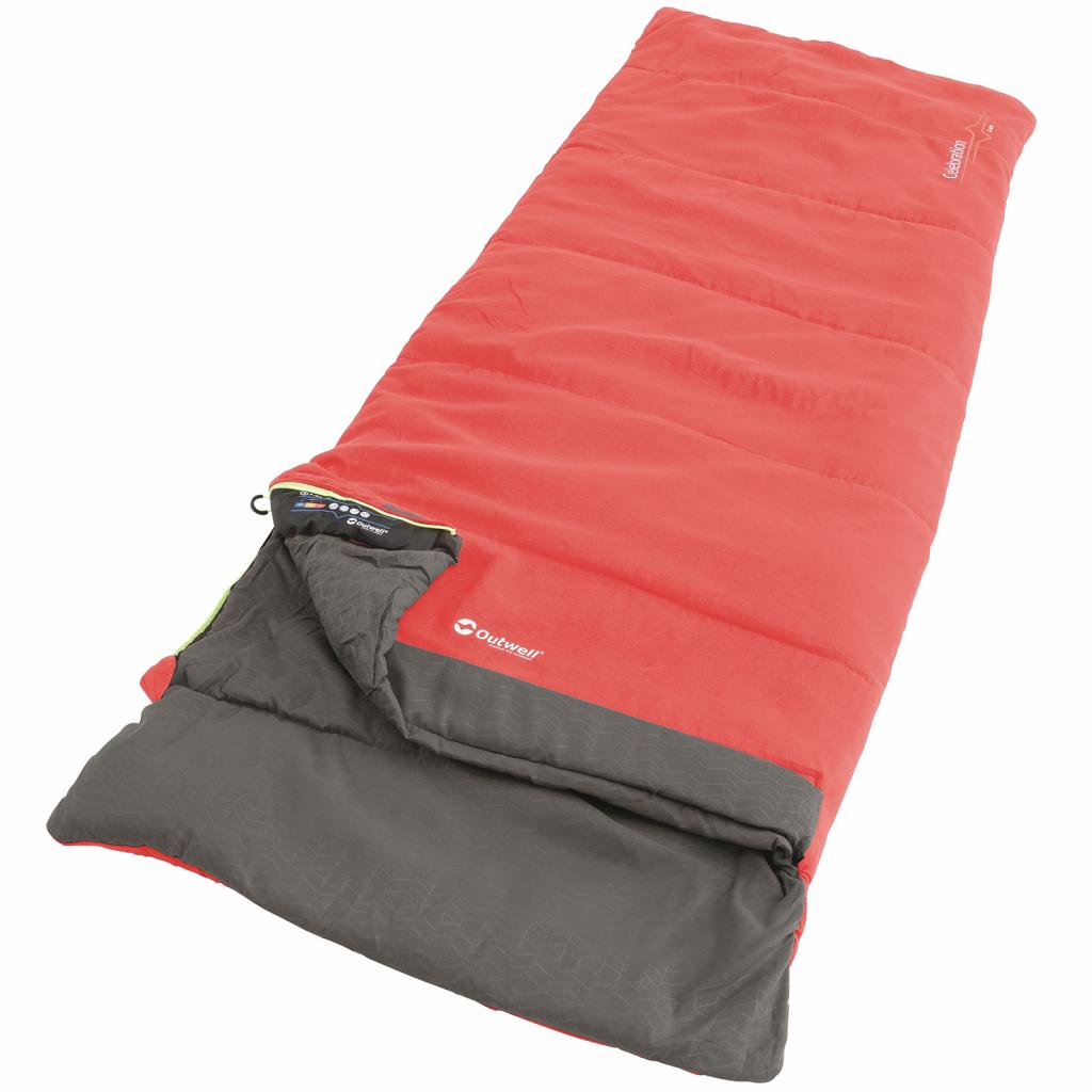 Спальний мішок Outwell Celebration Lux +4C Red Left (928838) - зображення 2