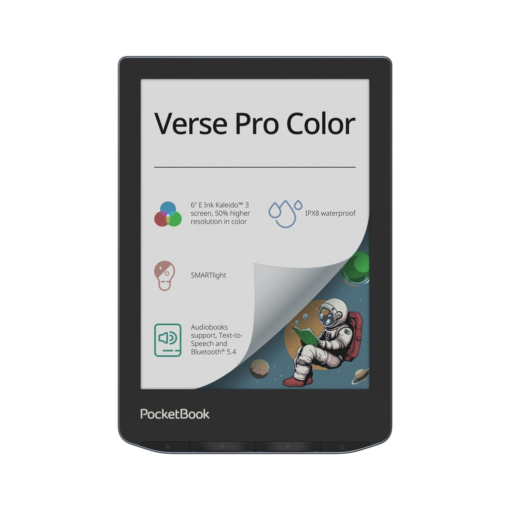 Електронна книга Pocketbook 634K3 Verse Pro Color, StormySea (PB634K3-1-CIS) - зображення 1