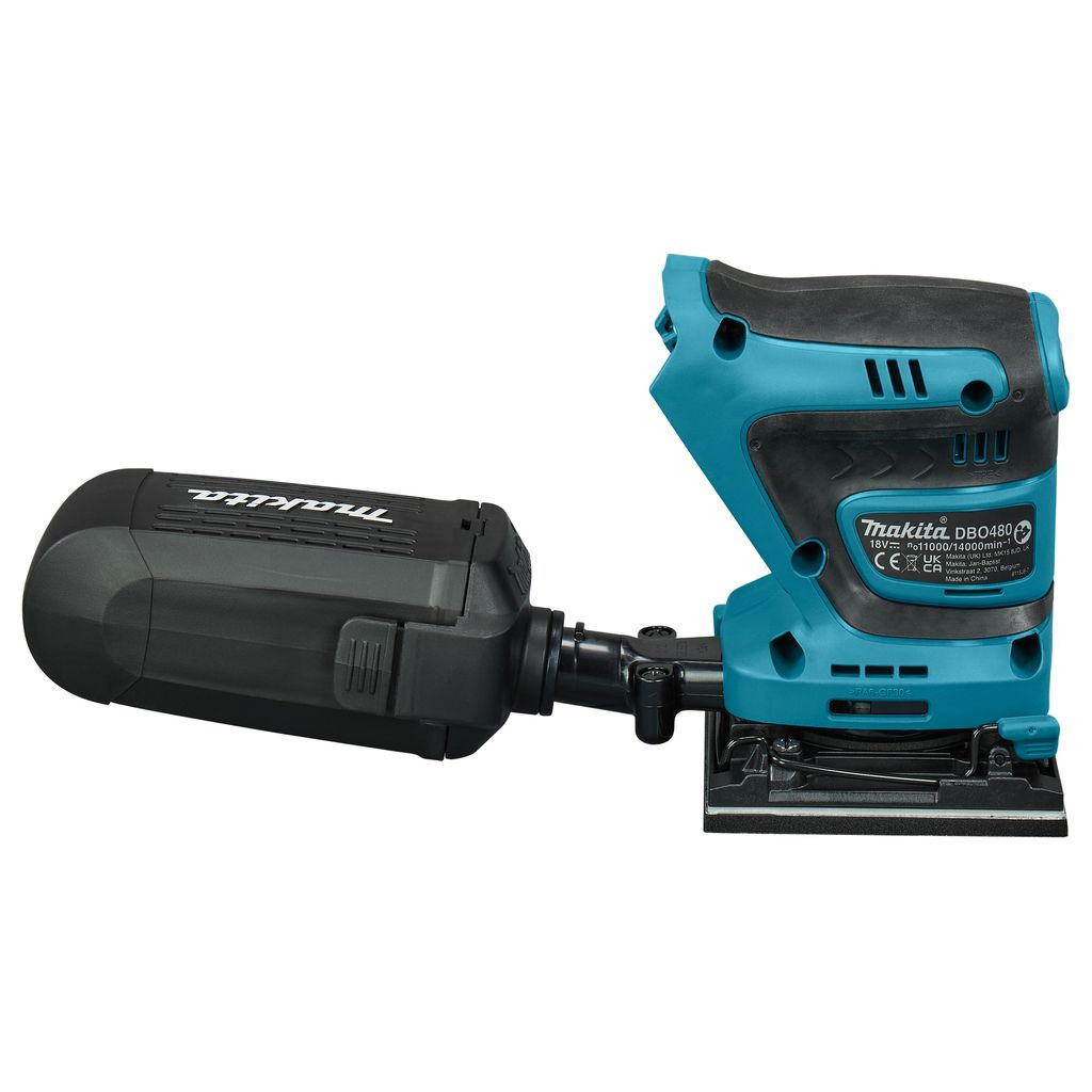 Шліфувальна машина Makita LXT, 18V, 112x102мм (без АКБ та ЗП) (DBO480Z) - зображення 4