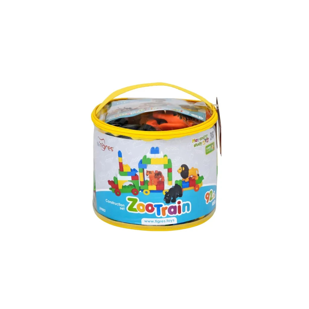 Конструктор Tigres Потяг із тваринами (39882) - зображення 1
