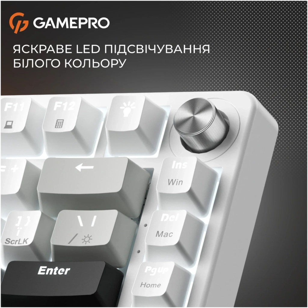 Клавіатура GamePro Genesis Silverlight MK126 USB UA Grey (MK126) - зображення 7