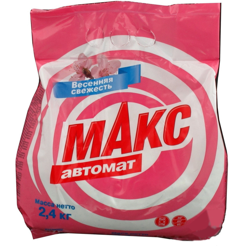 Пральний порошок Макс Весняна свіжість 2.4 кг (4820026412580) - зображення 1