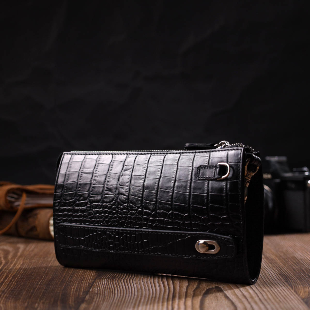 Гаманець Bond Accessories З натуральної шкіри Чорна (22049) - зображення 9