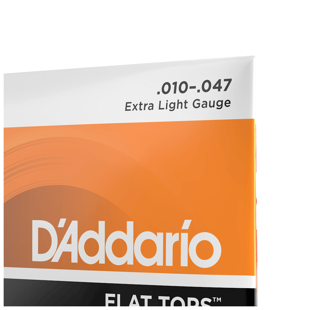 Струни для гітари D'Addario Flat Tops Phosphor Bronze Extra Light (10-47) (EFT15) - зображення 4