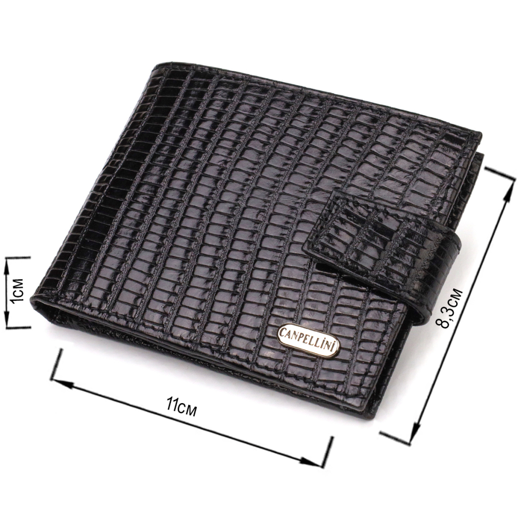 Гаманець Canpellini З натуральної шкіри Чорний (21748) - зображення 3