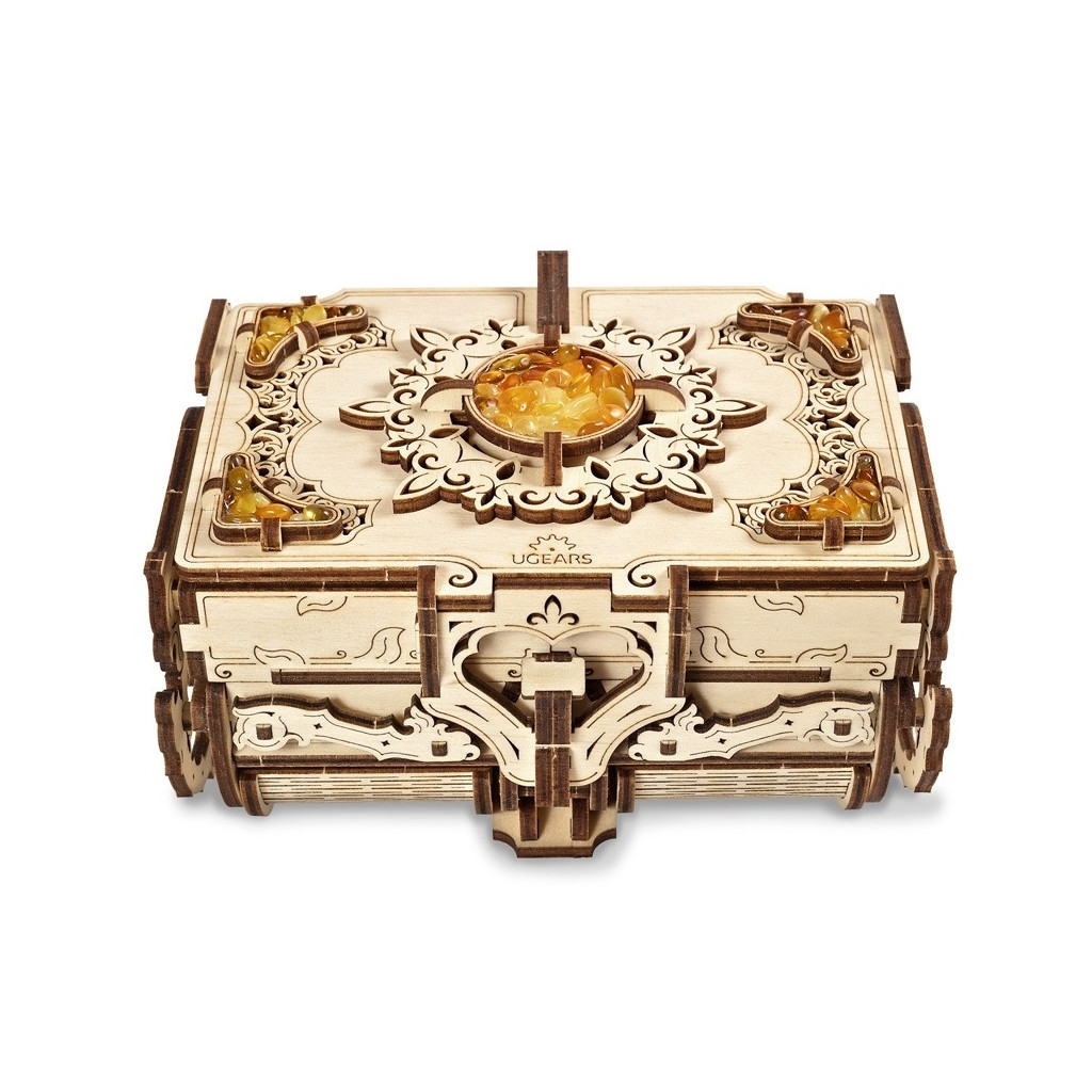 Збірна модель Ugears Бурштинова скринька (70090) - зображення 1