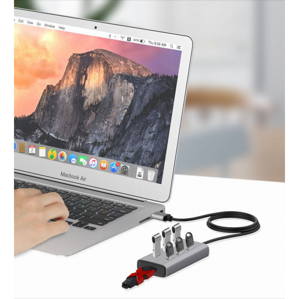 Концентратор Maiwo USB 3.0 Type-A/Type-C to 7х USB3.0 (KH700) - зображення 8