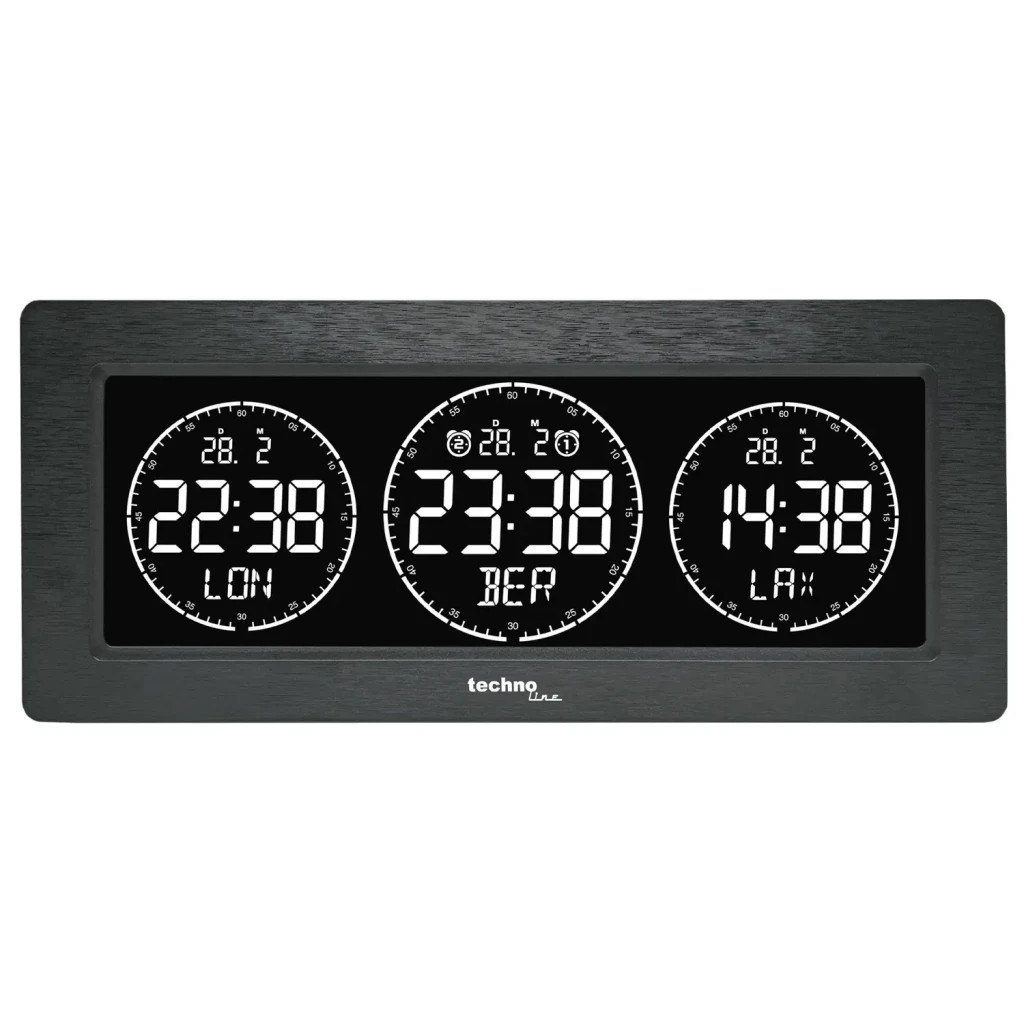 Настільний годинник Technoline WT458 Black (DAS302480) - зображення 1