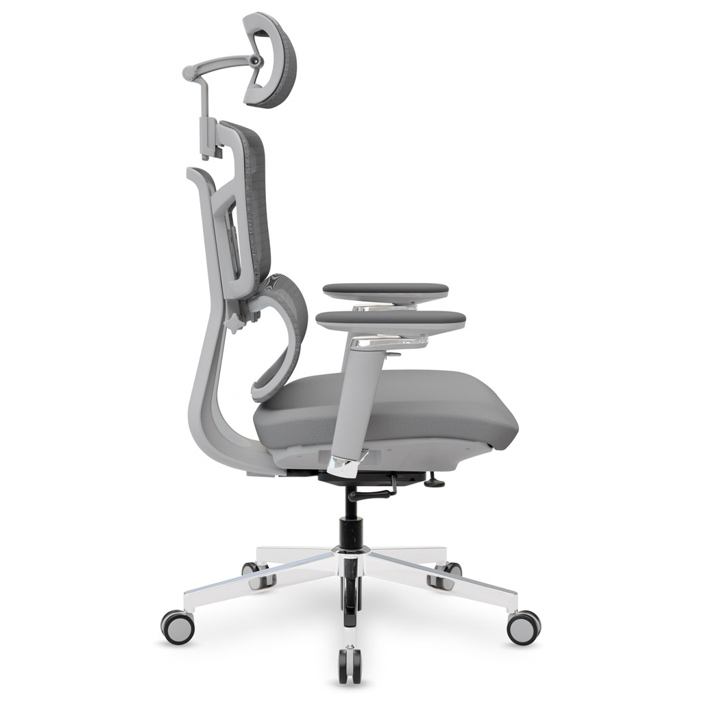 Офісне крісло Mealux S4 Air Fabric Grey (HF-S4 F/G) - зображення 7