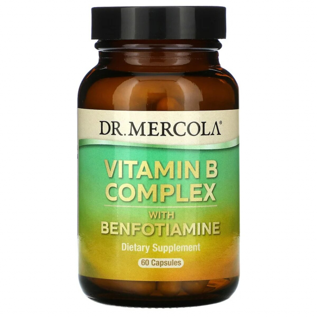 Вітамін Dr. Mercola Комплекс Вітамінів B з бенфотіаміна, Vitamin B Complex with (MCL-01834) - зображення 1