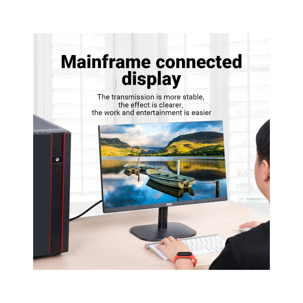 Кабель мультимедійний VGA M to VGA M 5.0m black VENTION (DAEBJ) - зображення 3