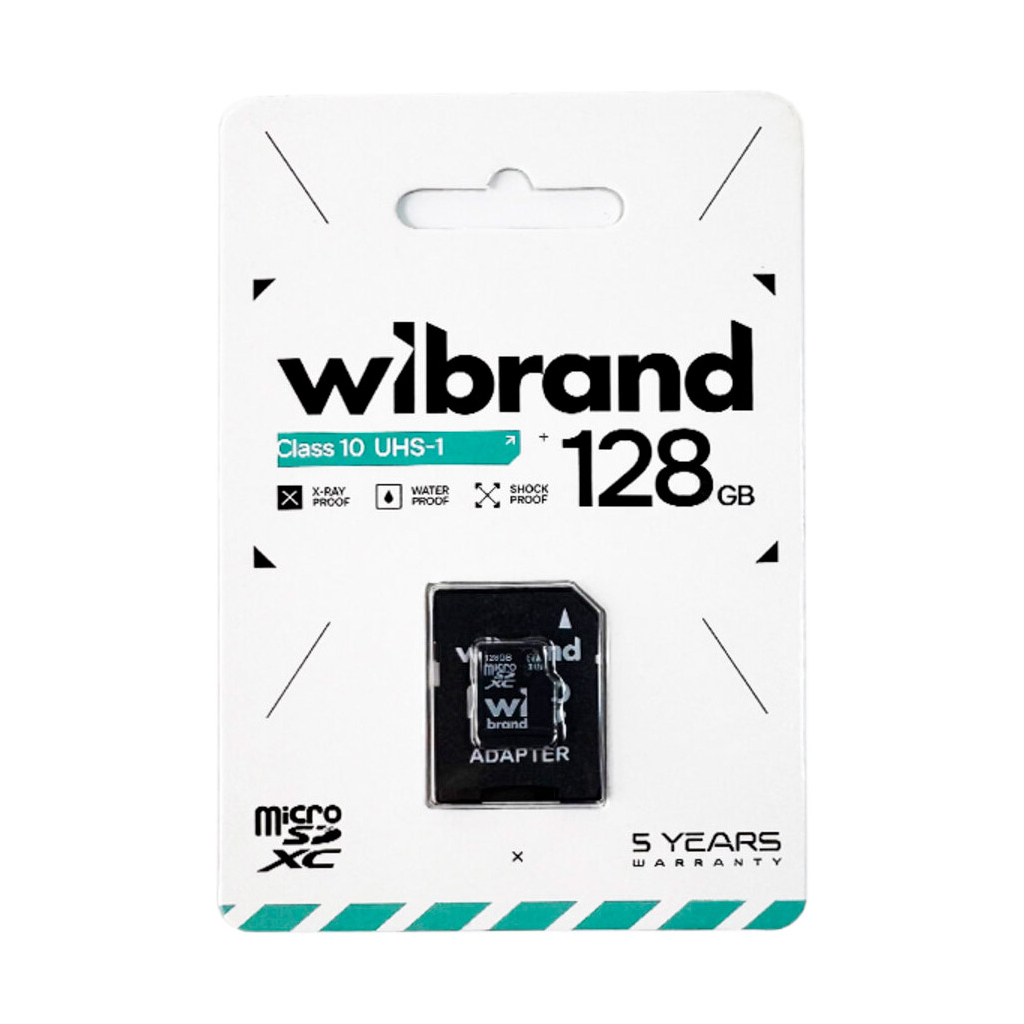 Карта пам'яті Wibrand 128GB microSD class 10 (WICDHU1/128GB-A) - зображення 2
