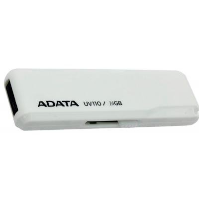 USB флеш накопичувач ADATA 16GB UV110 White USB 2.0 (AUV110-16G-RWH) - зображення 2