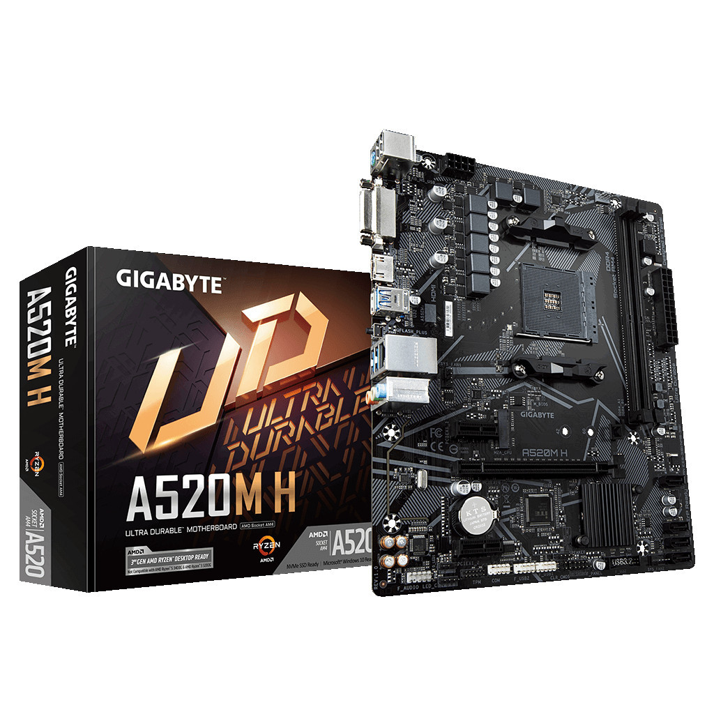 Материнська плата GIGABYTE A520M H - зображення 2